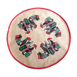 Christmas Tree Rug - Santa. - by Benson - Swedish Design