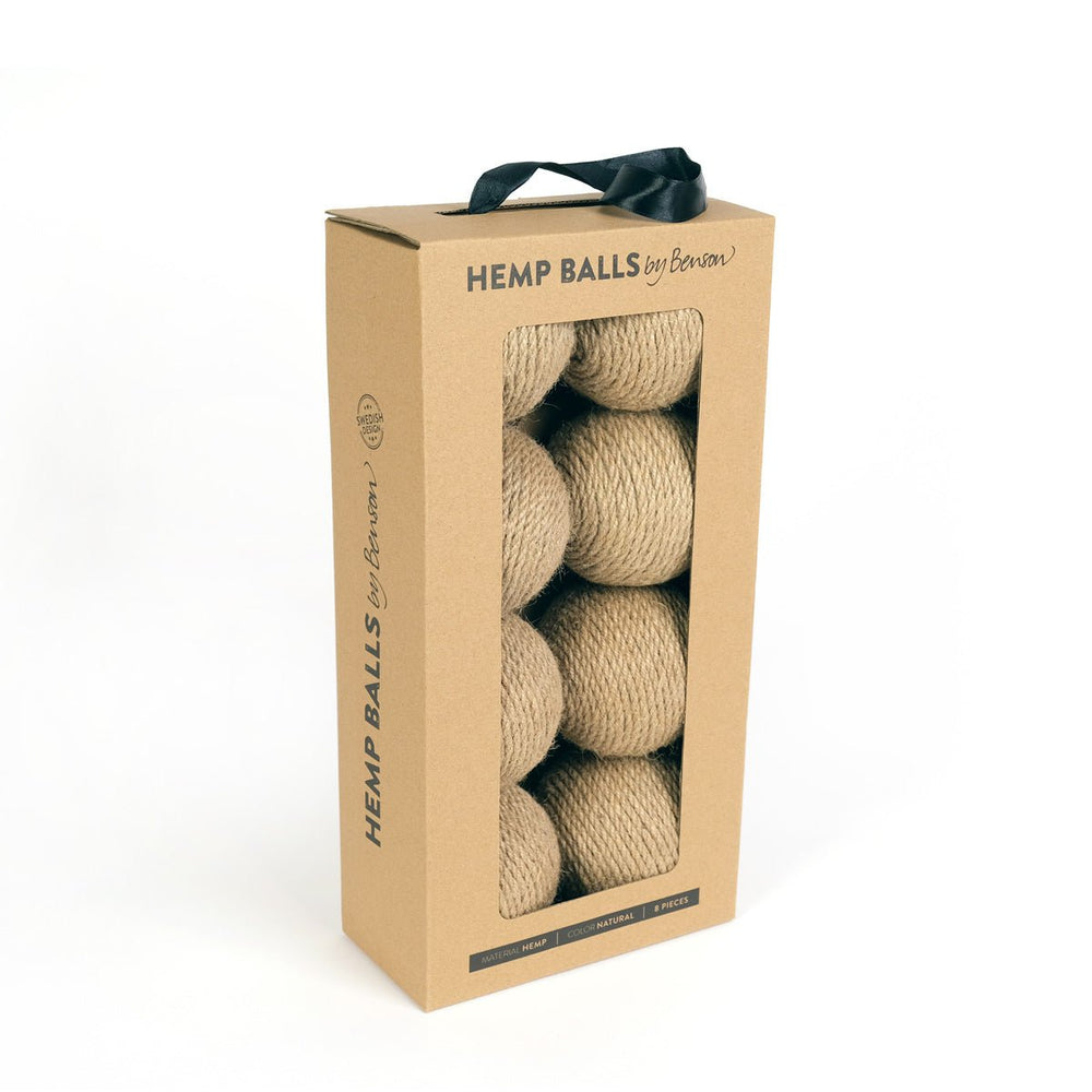 Hemp Balls 8 - pack. - by Benson - Swedish Design