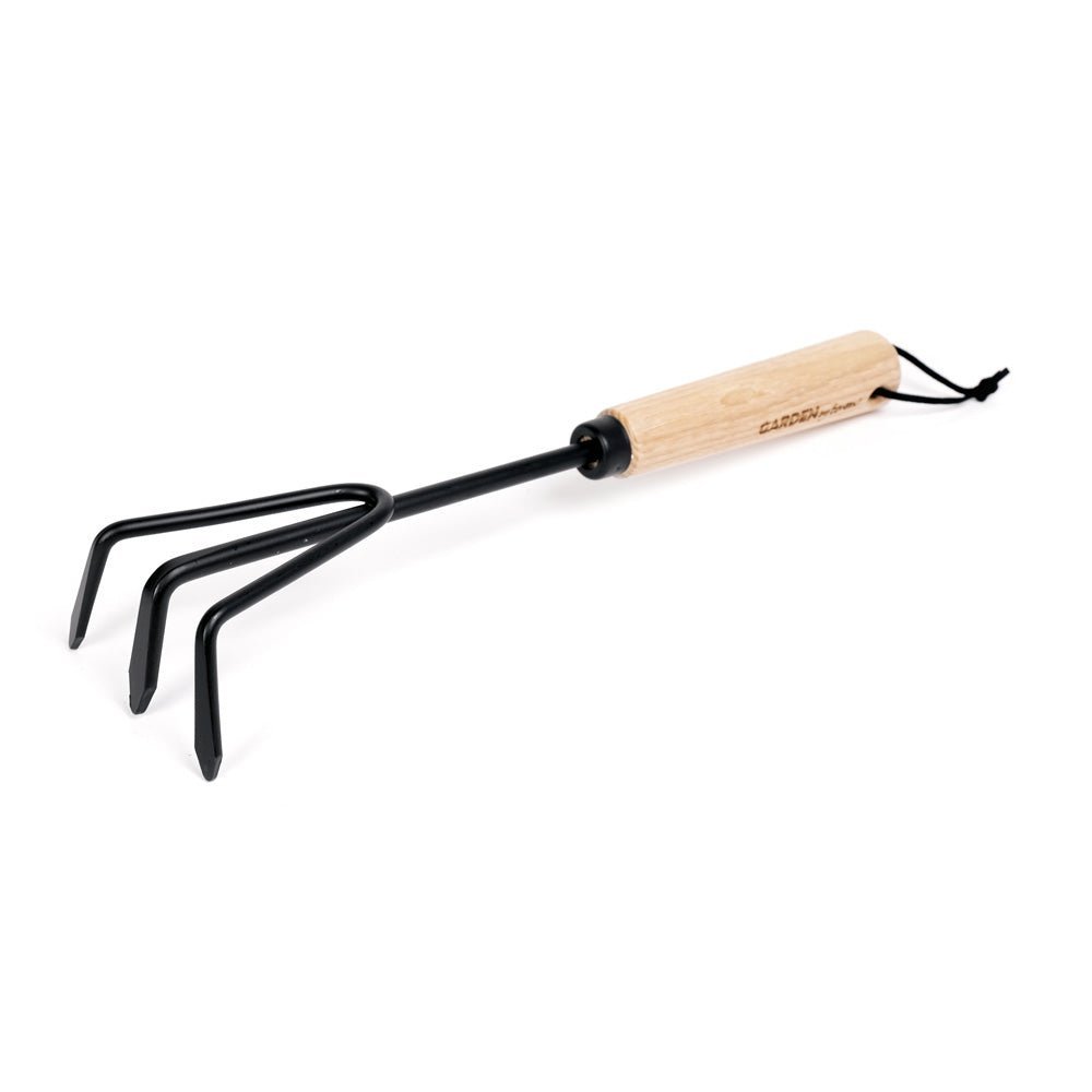 Steel Hand tool Cultivator with Wood Handle by Benson